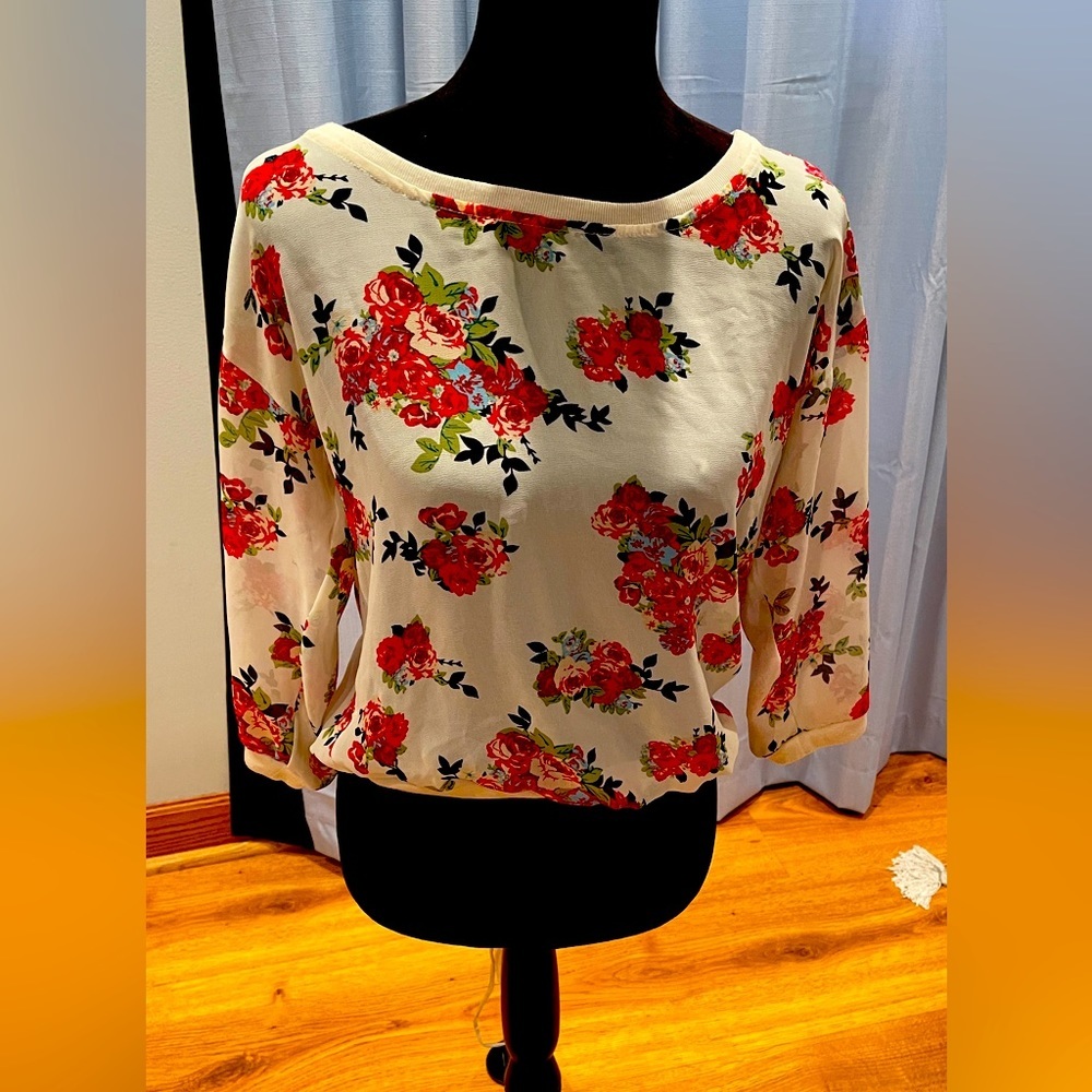 beautiful shirt of roses